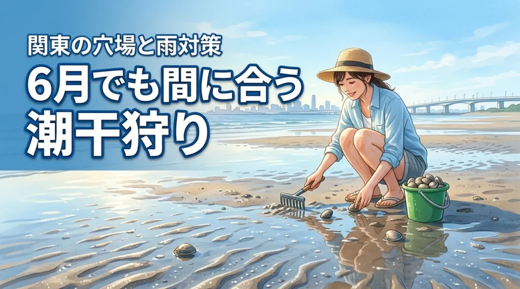 関東で潮干狩りは6月でも間に合う？穴場スポットや梅雨の注意点を詳しく解説