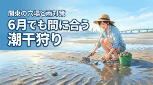 関東で潮干狩りは6月でも間に合う？穴場スポットや梅雨の注意点を詳しく解説