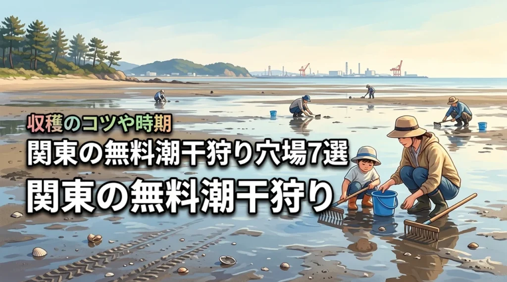 【関東】潮干狩りが無料で楽しめる穴場スポット7選！収穫のコツや時期も解説
