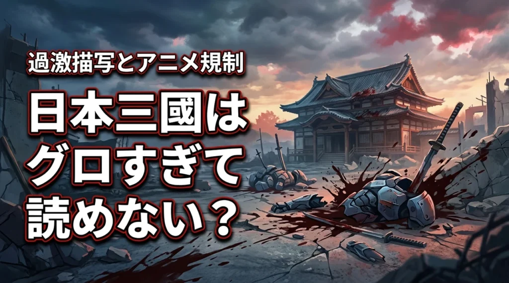 日本三國はグロすぎて読めない？描写のきつさやアニメ版の規制内容を詳しく紹介