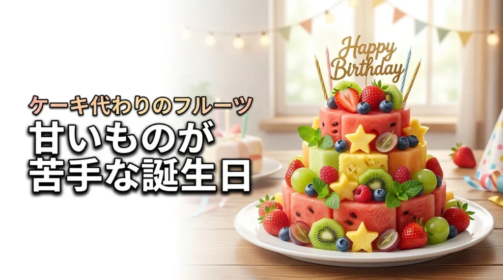 甘いものが苦手な誕生日に！ケーキの代わりになるフルーツの活用法や通販ギフトを紹介