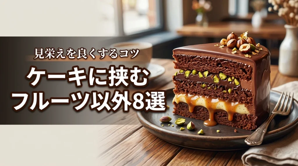 ケーキに挟むものでフルーツ以外の具材8選！メリットや見栄えを良くするコツを紹介