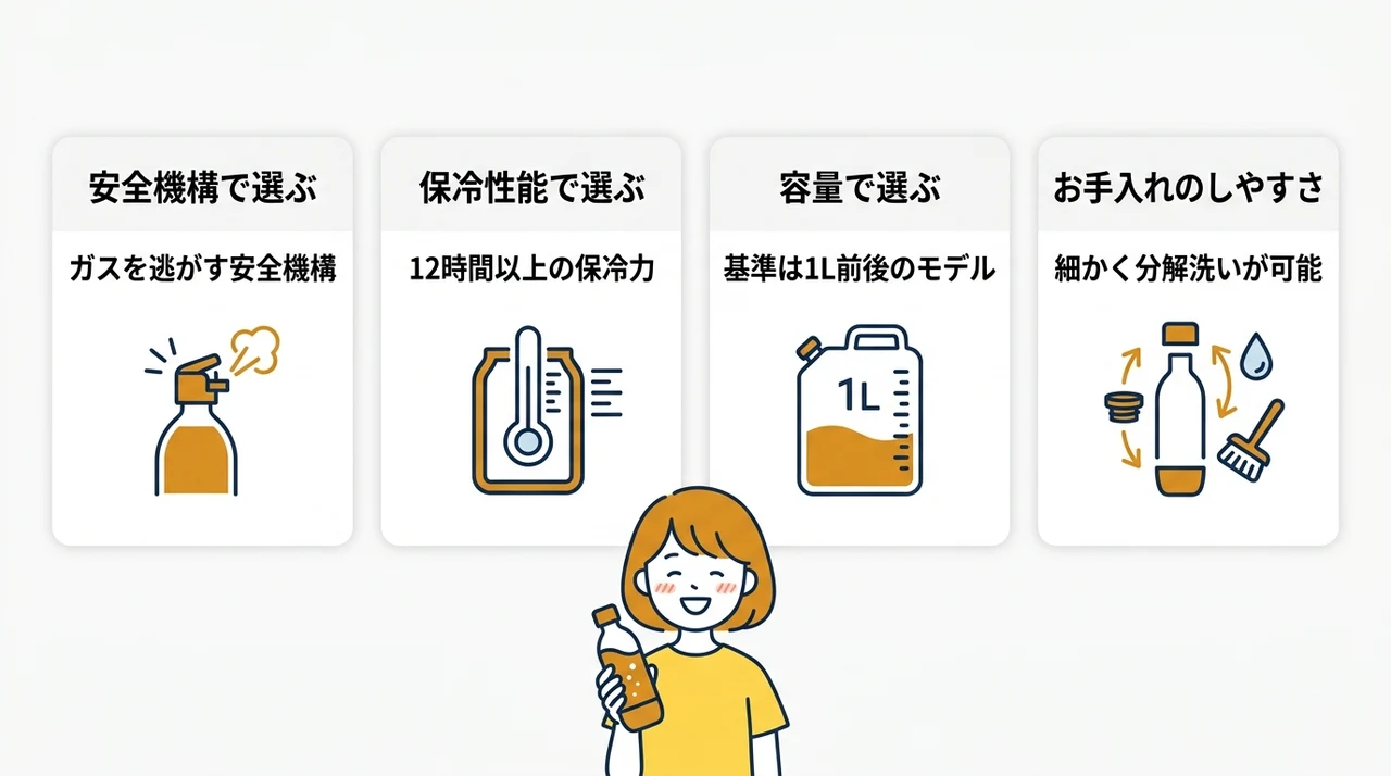 ビール対応水筒の選び方で大丈夫な4つのポイント