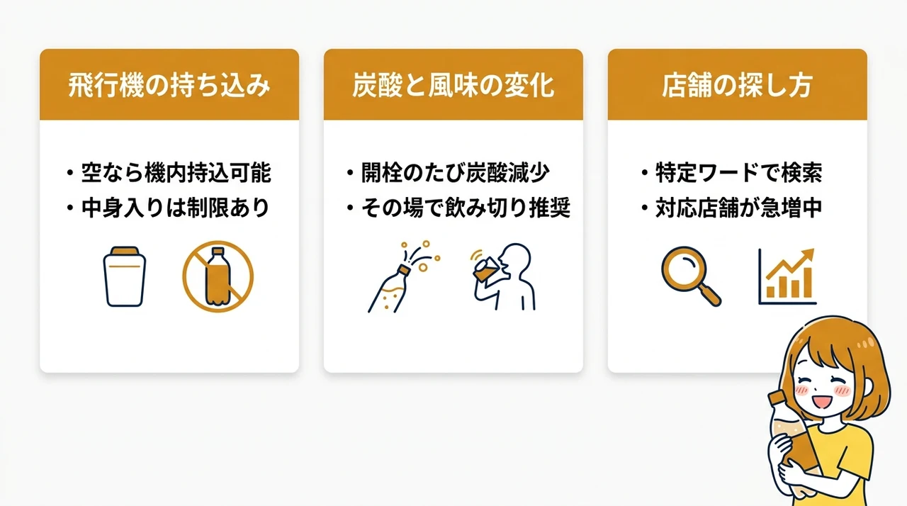 グラウラーでビールを持ち運ぶ際の注意点